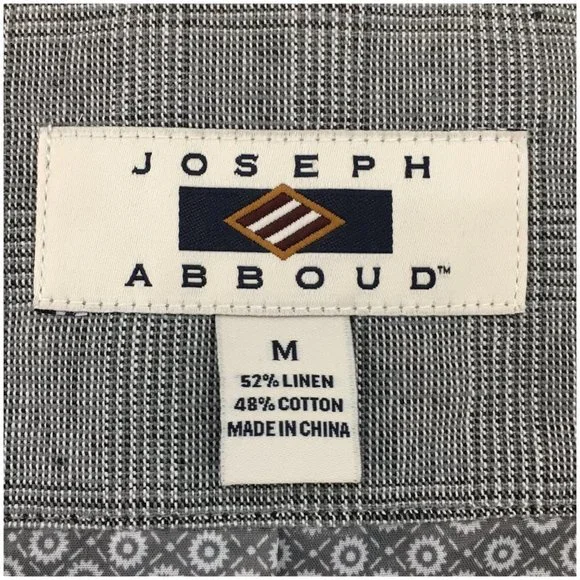 Joseph Abboud Mens Blazer‎ Sport Coat Casual Jacket Size 40R Linen Cotton Suit